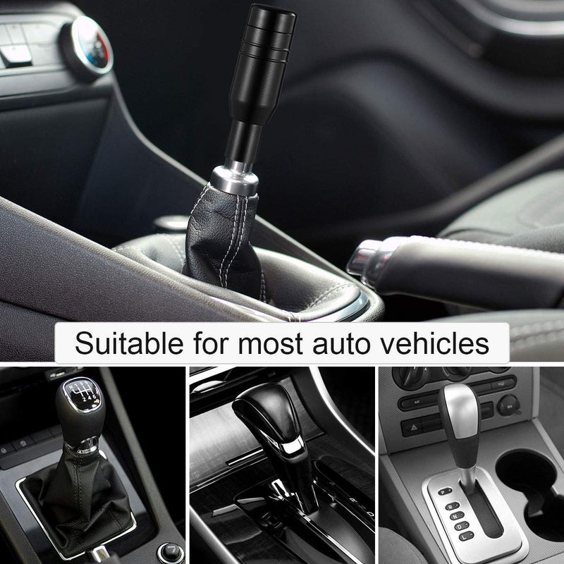 WINOMO Automatic Car Stick Shift Knob Cover Lever Universal Fit (Black, Random Color of Screws) - Image 2